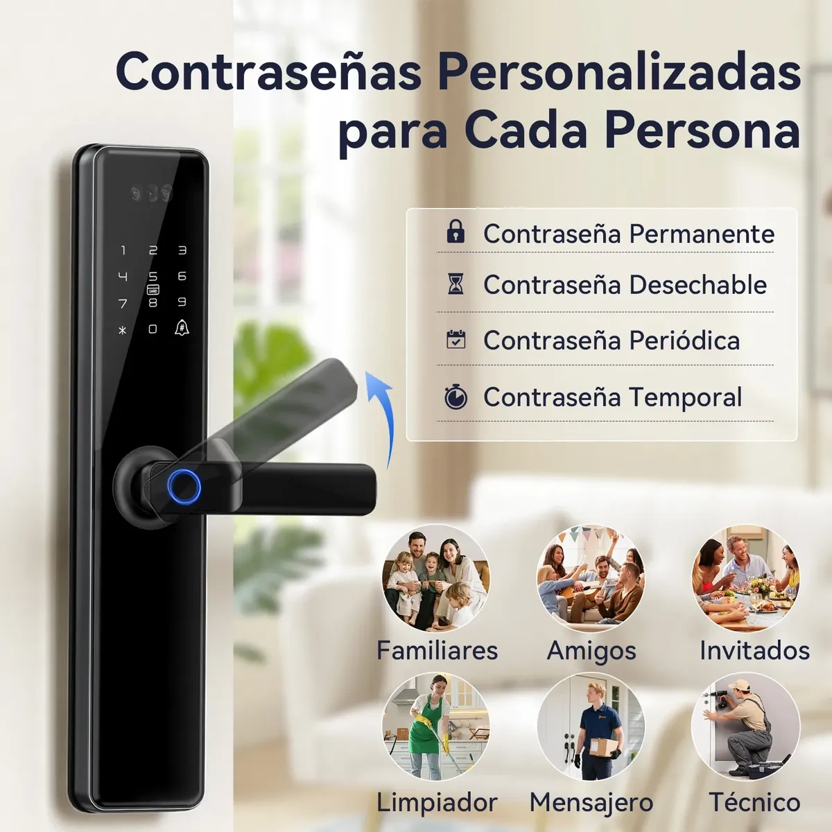 Lokooy Smart Wifi Lock Q6 Black