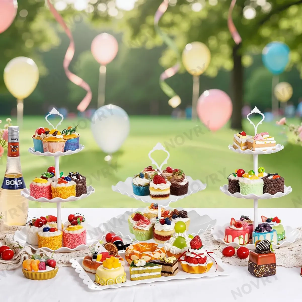 13 Pcs Dessert Cake Stand in Candy Display and Clip