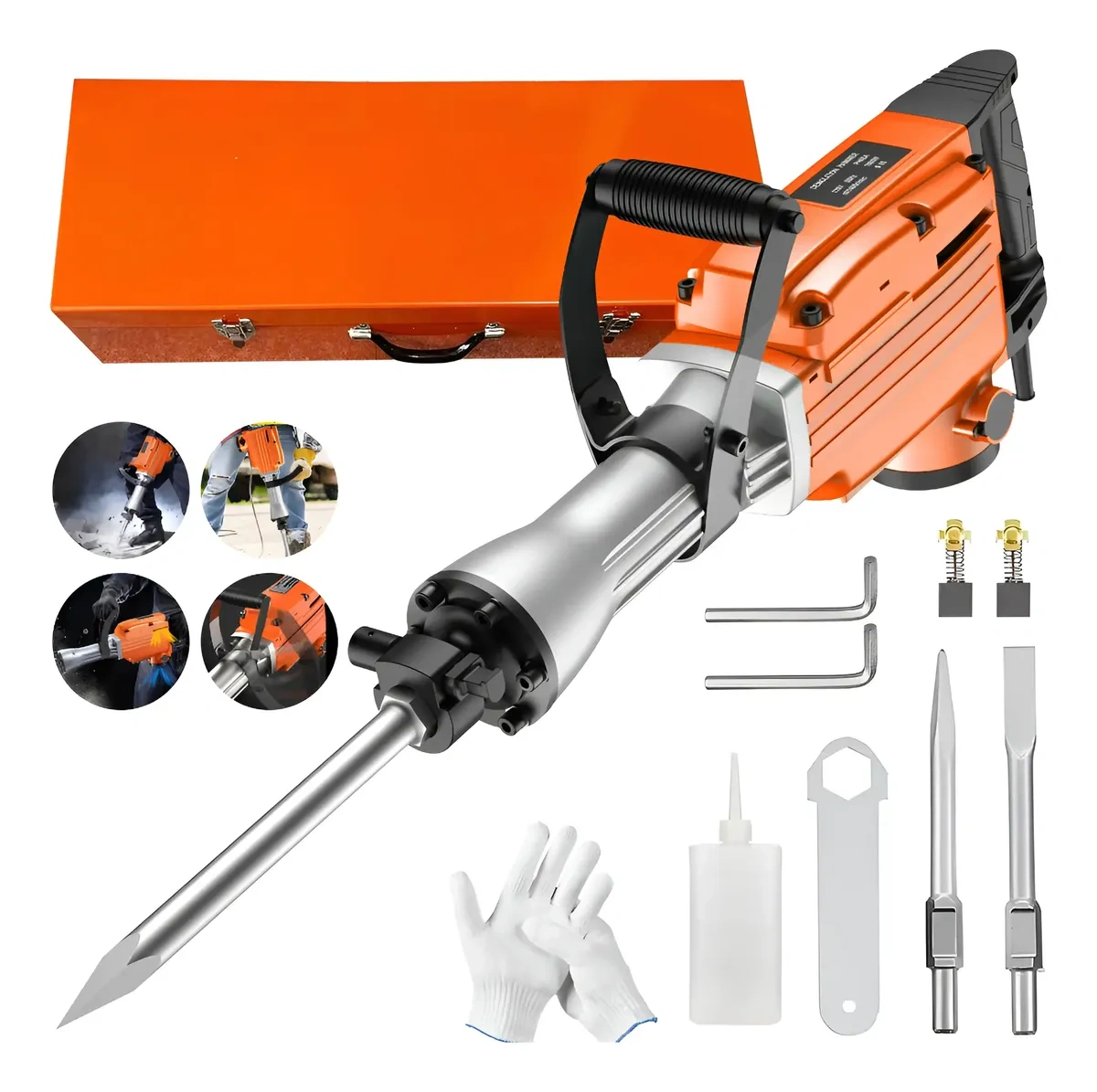 Mecanopro 4000w Concrete Demolition Hammer 16kg