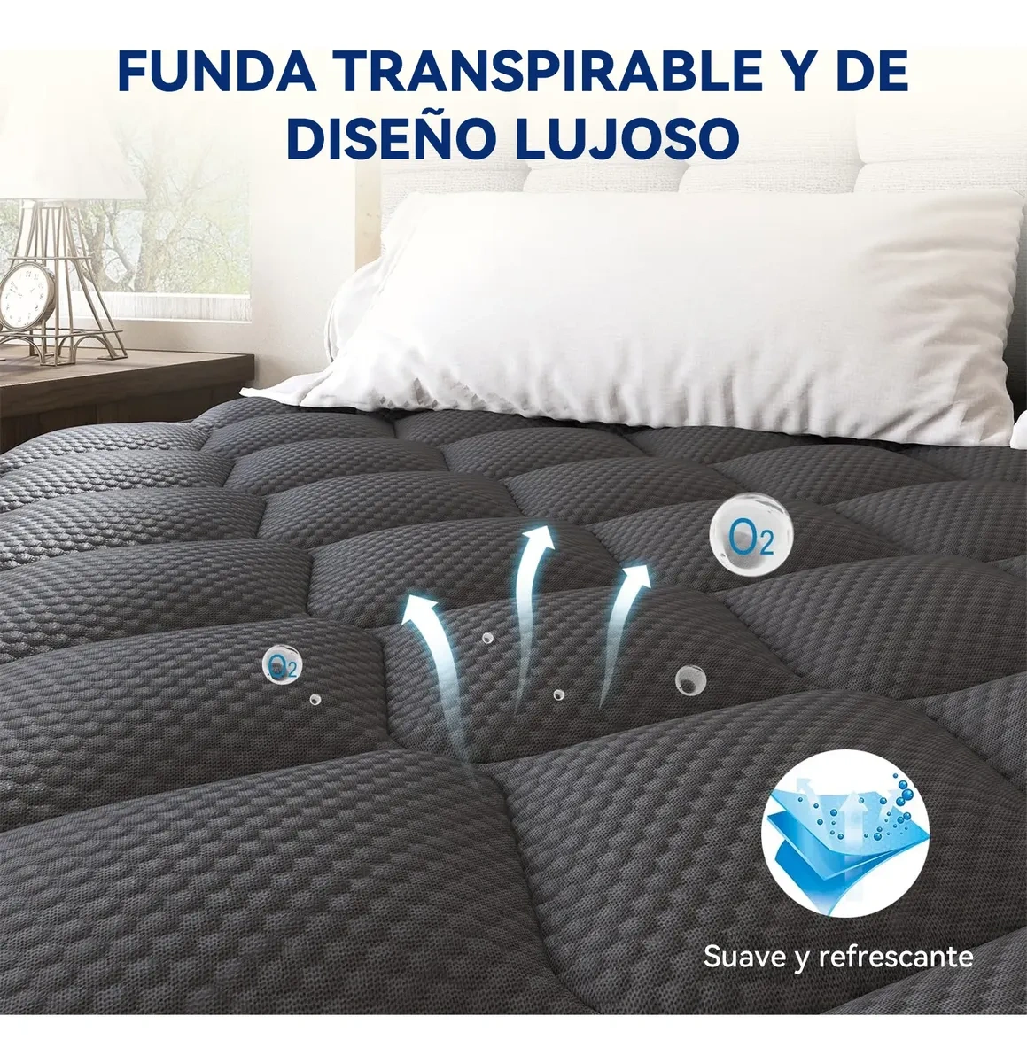 Safouns® 25cm Gel Memory Foam Double Mattress in Box