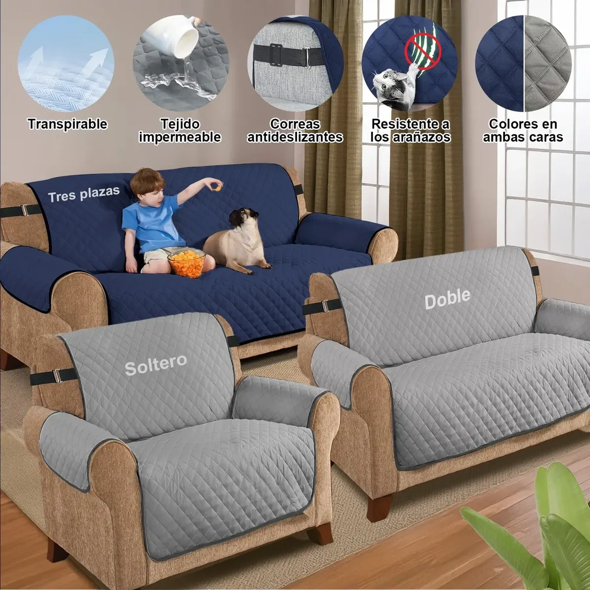 Armchair Covers 2 View Sofa Protector Sofa Covers 3pcs