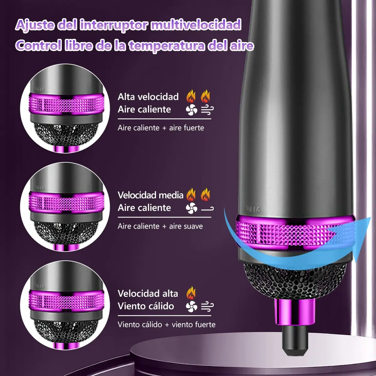 Electric Straightening Brush Hair Dryer Comb 6 In 1