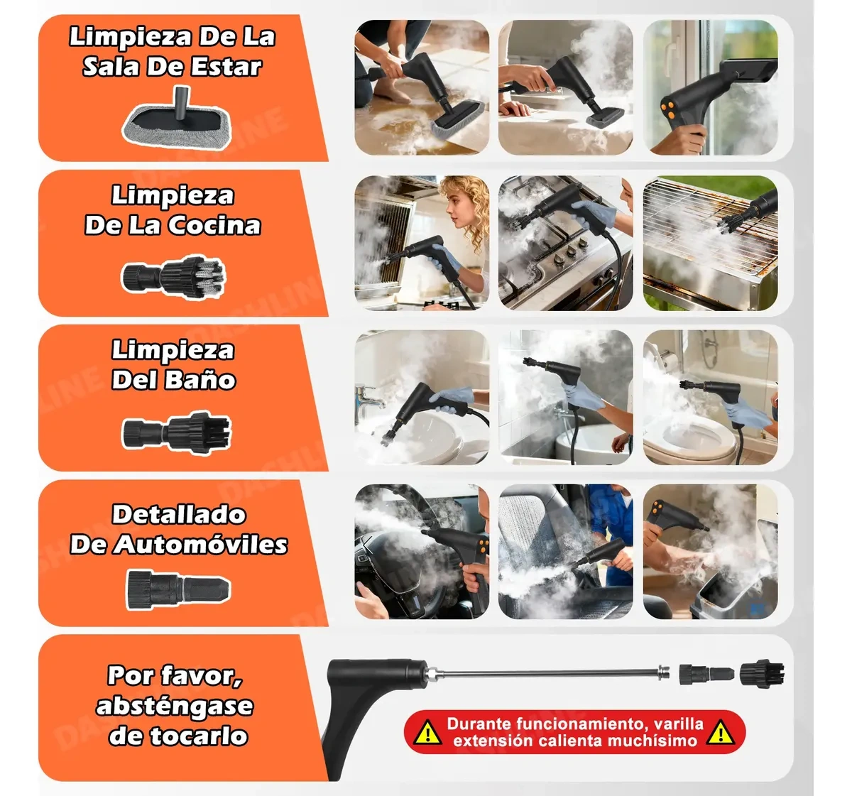 2800w High Temperature Pressurized Steam Cleaner