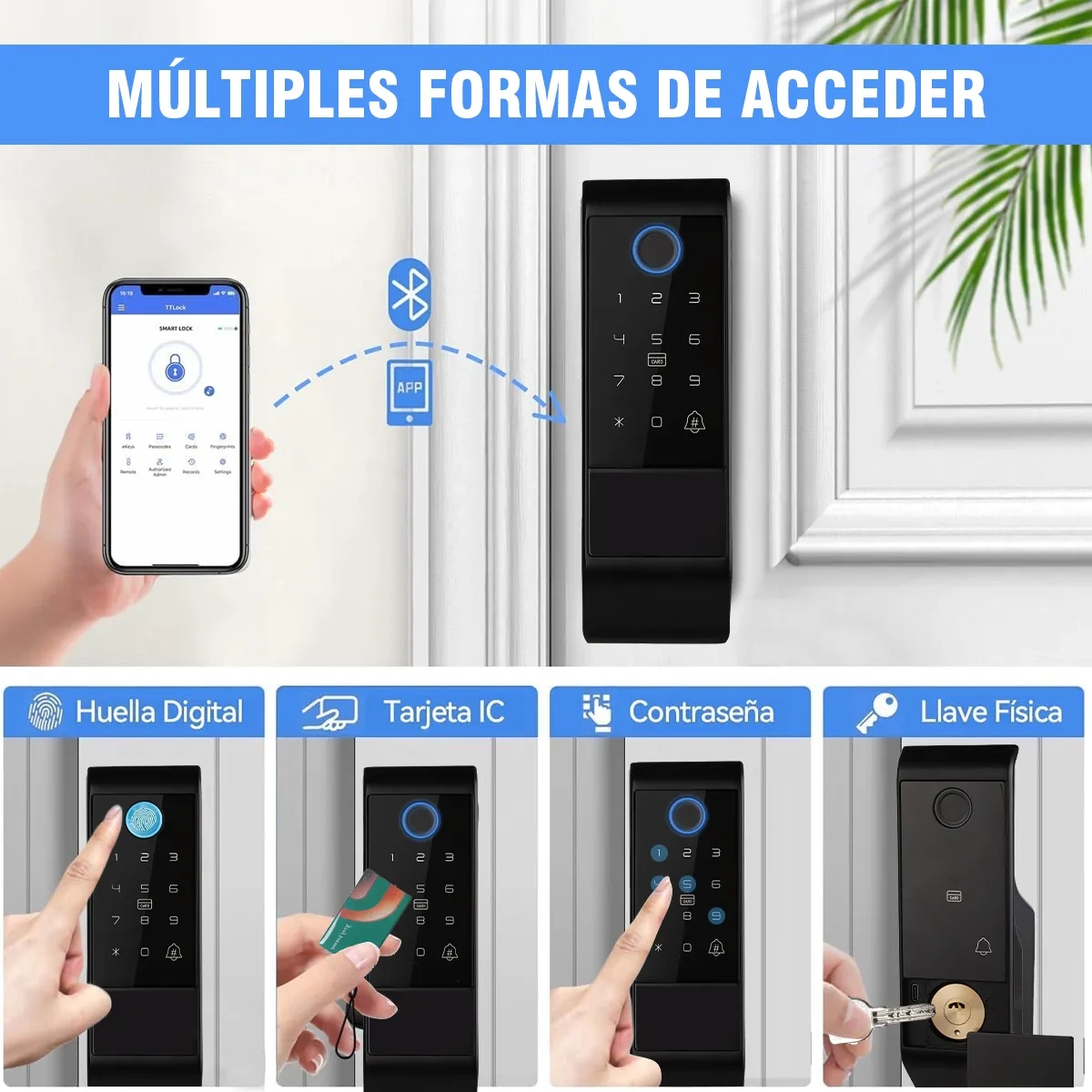Waterproof Exterior Electronic Smart Lock Plate