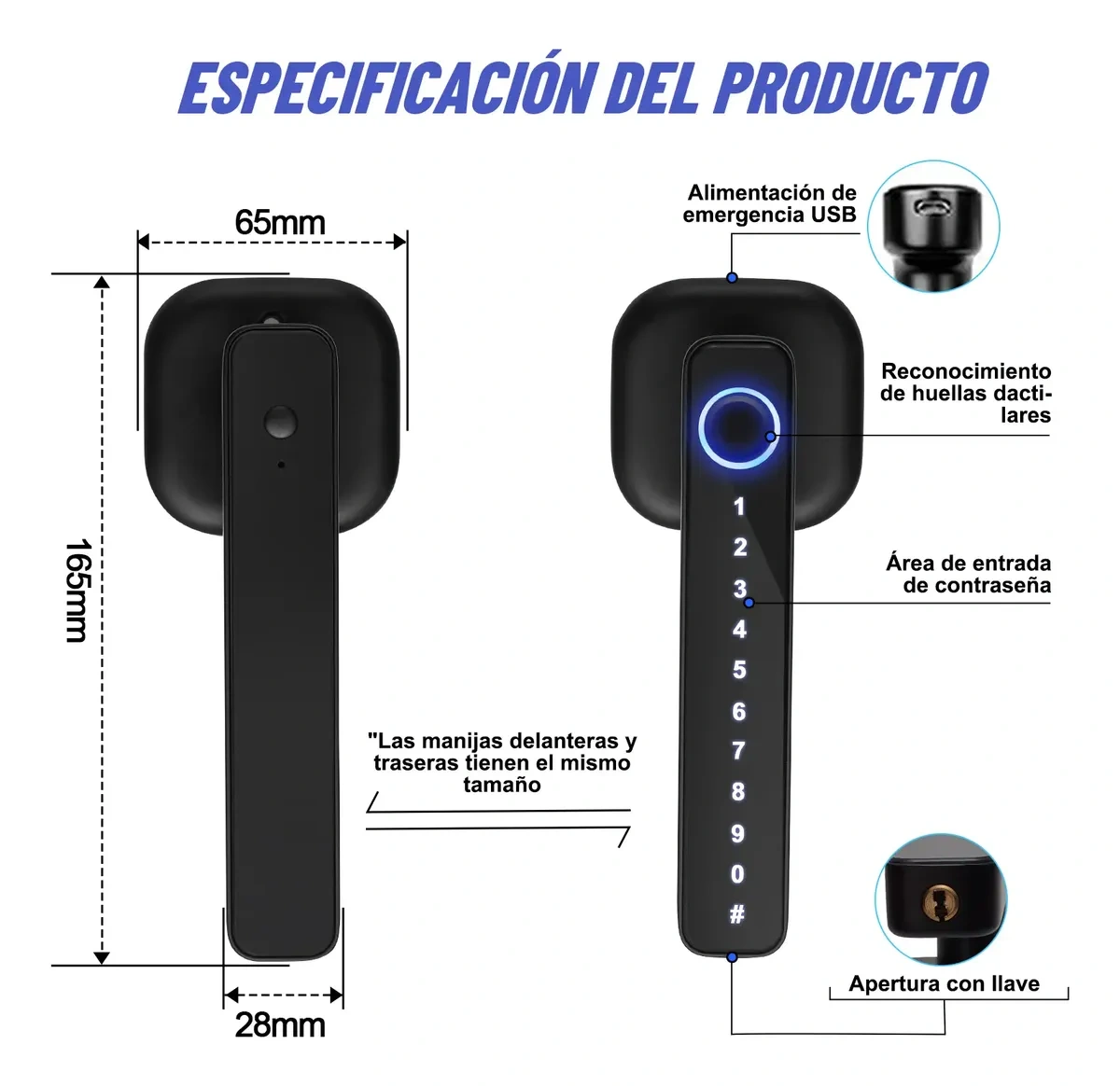 4in1 Smart Lock Fingerprint Lock
