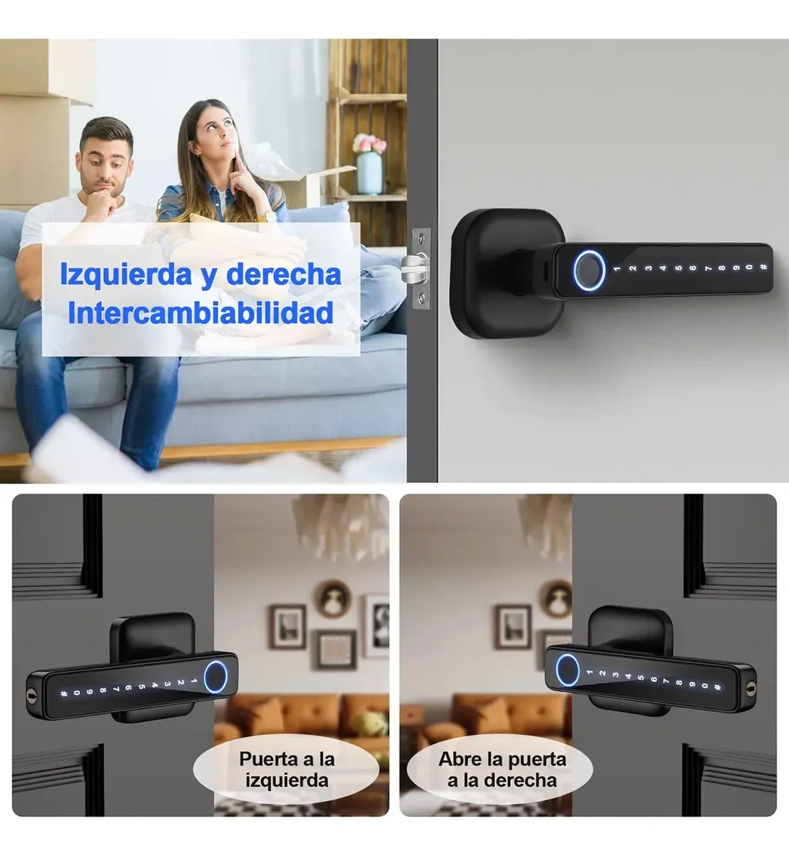 Loklooy Smart Lock 5 In1 Fingerprint Lock