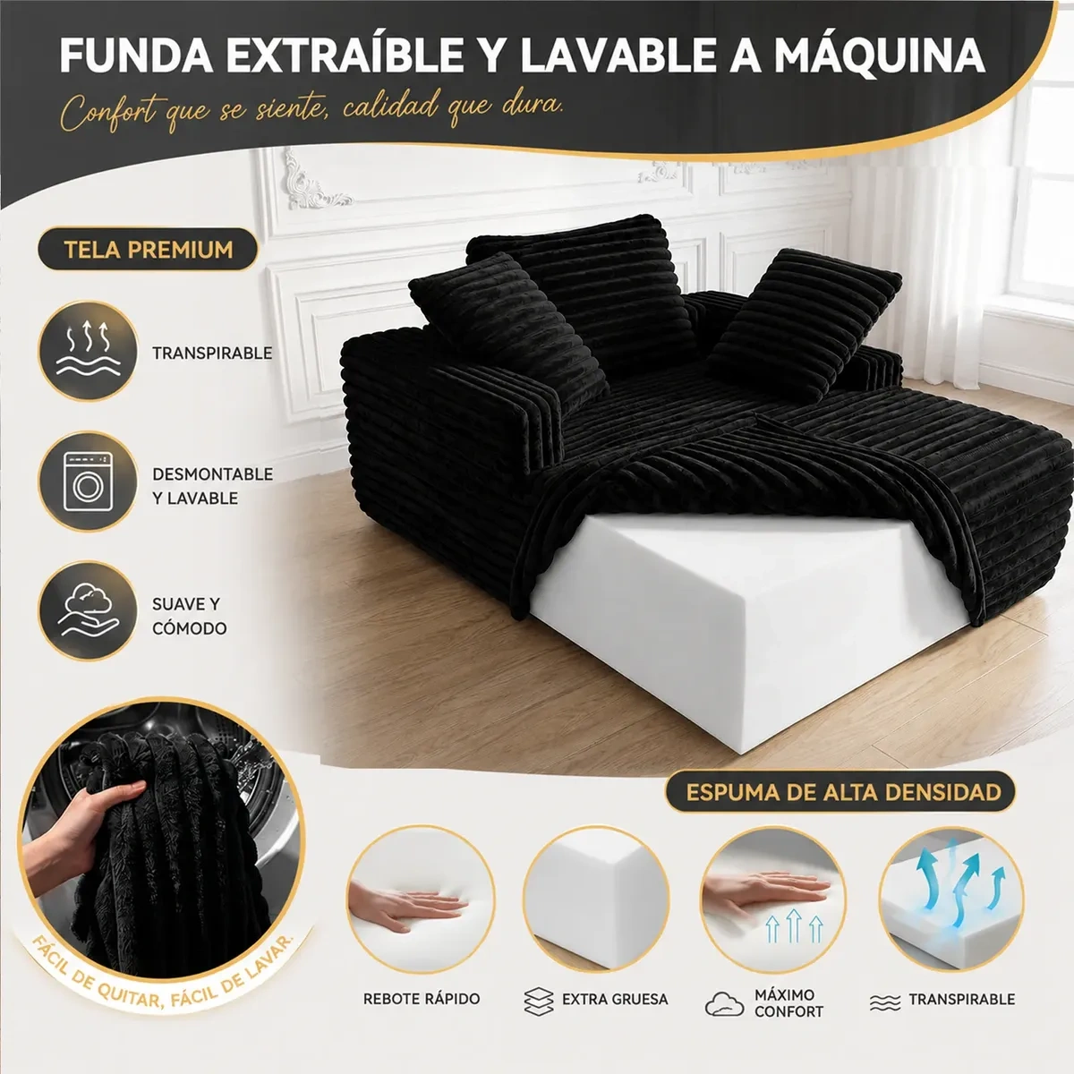 Corduroy Sofa Bed, Indoor Recliner