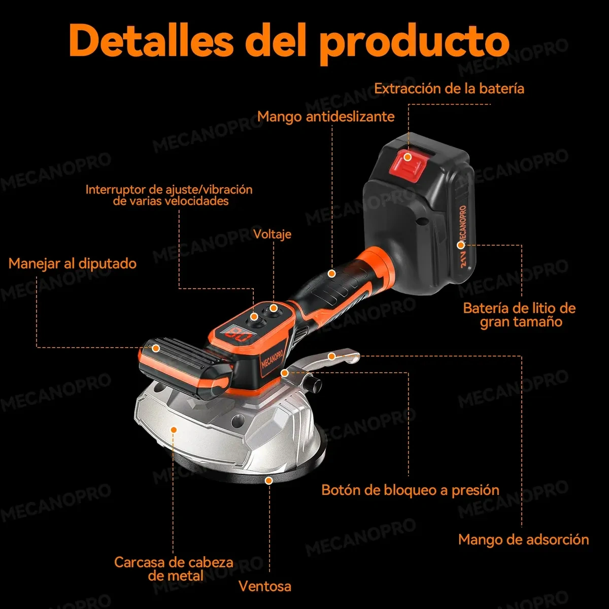 Mecanopro® Portable Wireless Porcelain Leveler