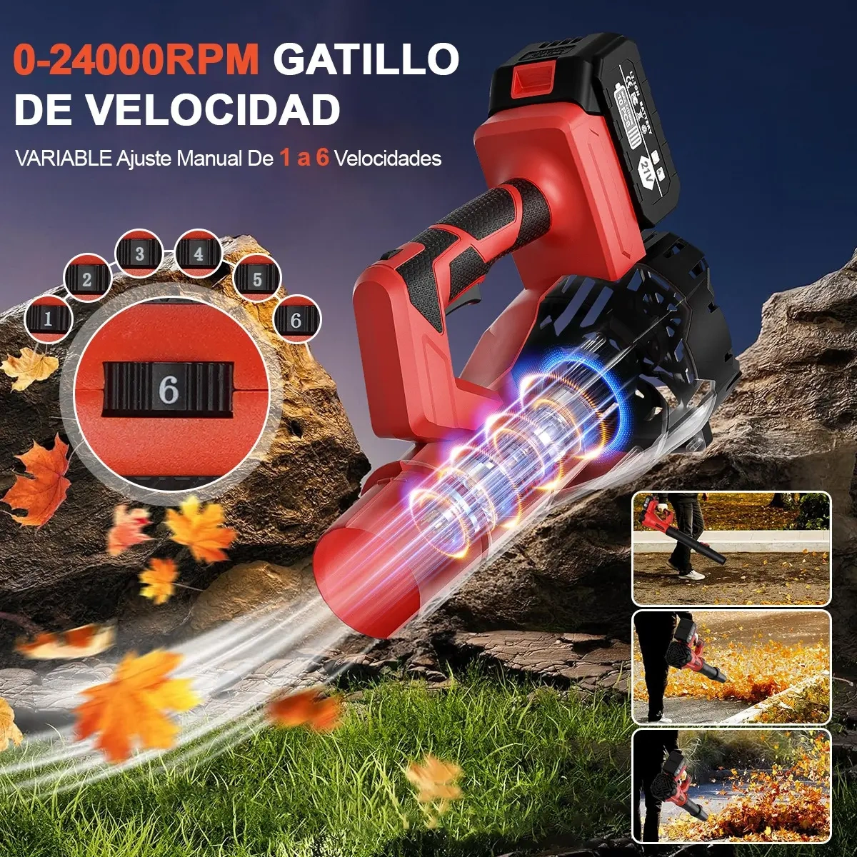 Mecanopro® Cordless Garden Blower Battery Included
