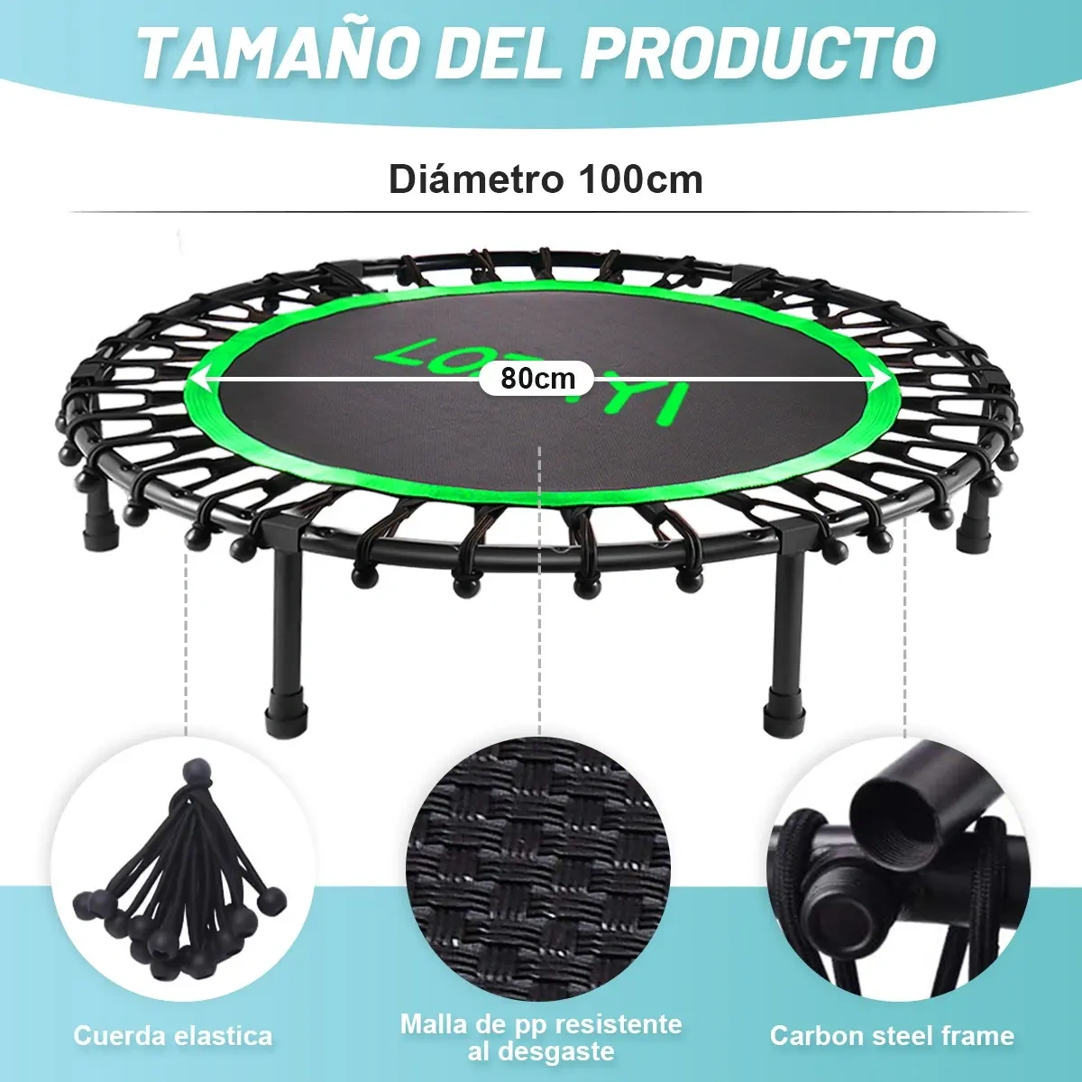 Trampoline Bounce Aerobic Exercise Fitness Gym100cm