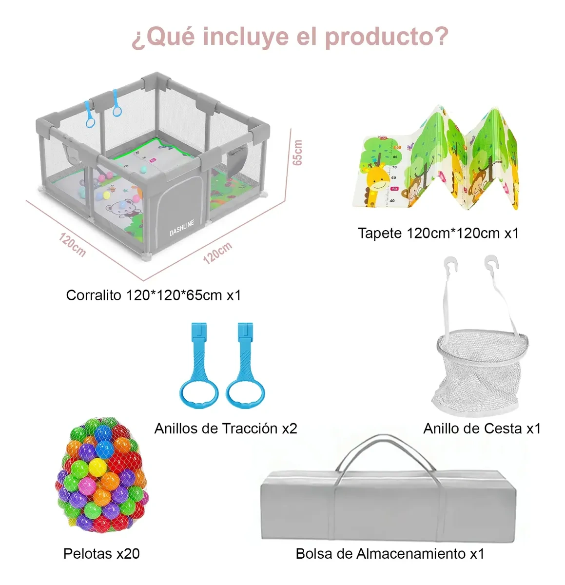 Baby Playpen 1.2m x 1.2m Playpen for Children Babies