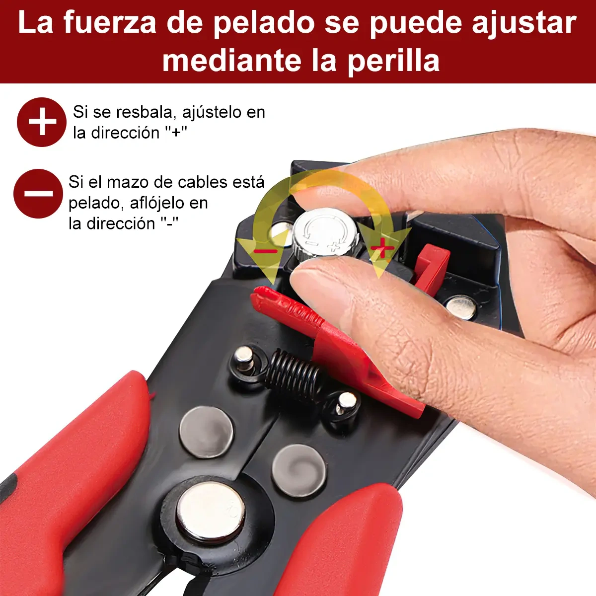 Automatic Cable Wire Stripper Pliers With 5in1 Magnetic Bracelet