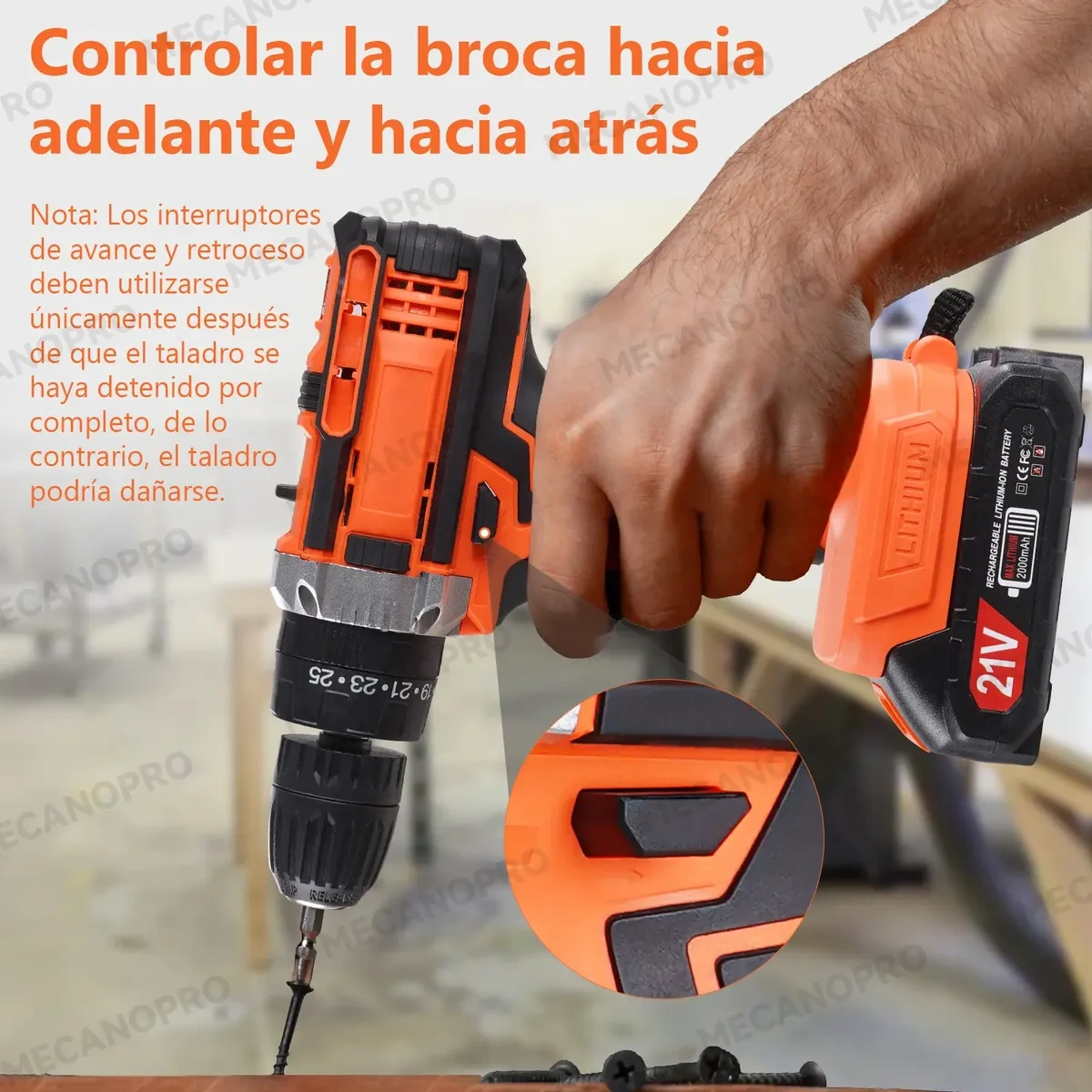 Mecanopro® 118 Pcs Cordless Tool Kit With Drill