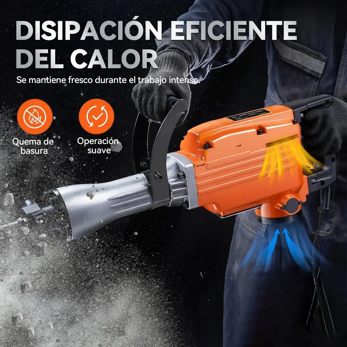 Mecanopro 4000w Concrete Demolition Hammer 16kg