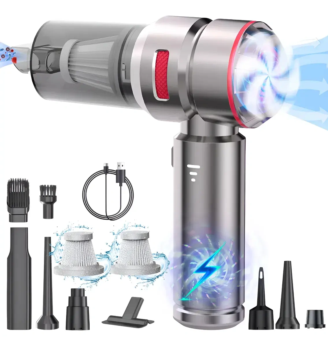 4in1 Portable Handheld Vacuum Cleaner for Home for Domestic