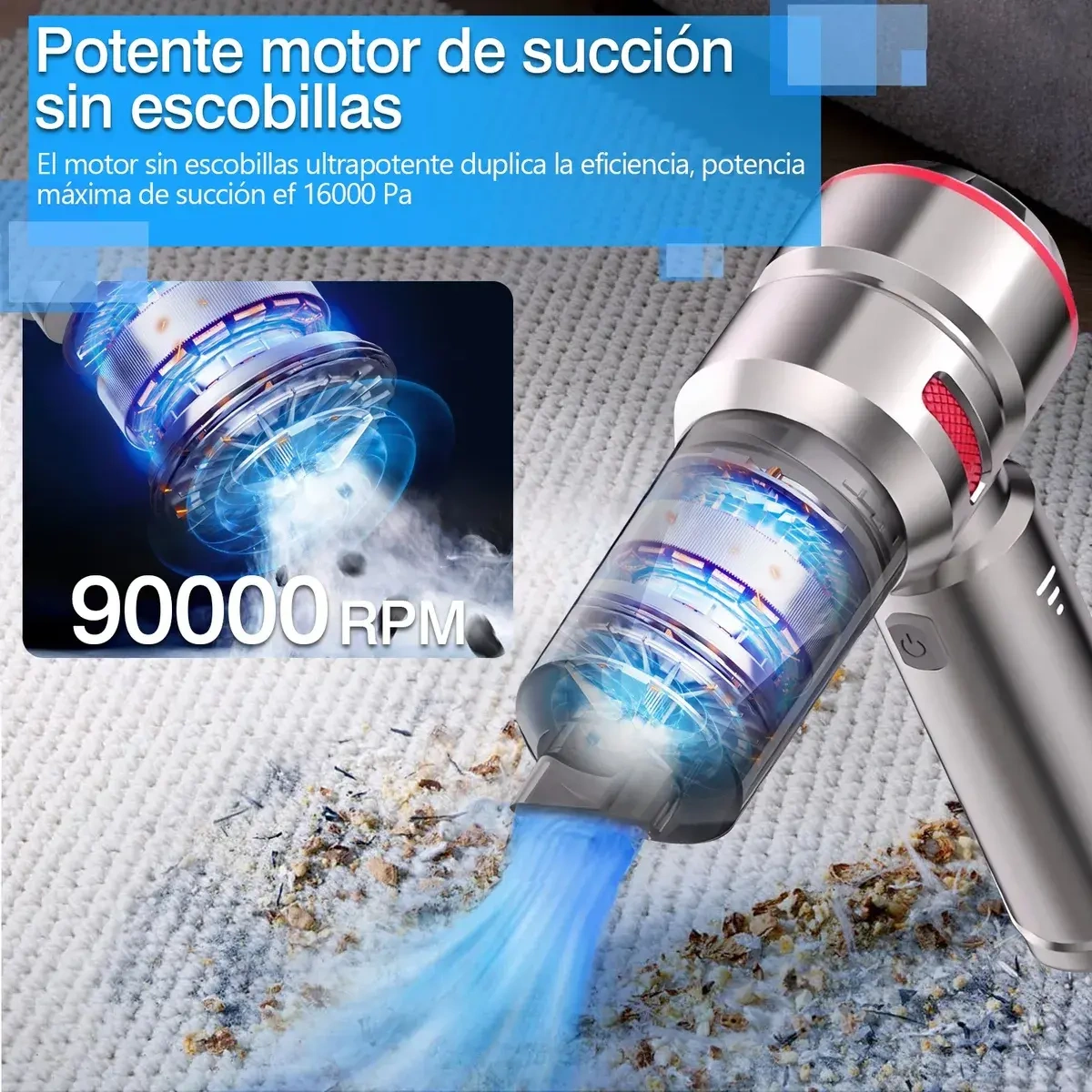4in1 Portable Handheld Vacuum Cleaner for Home for Domestic