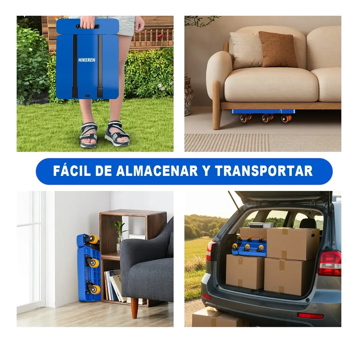 Foldable and Retractable Portable Cart, 200 Kg Capacity