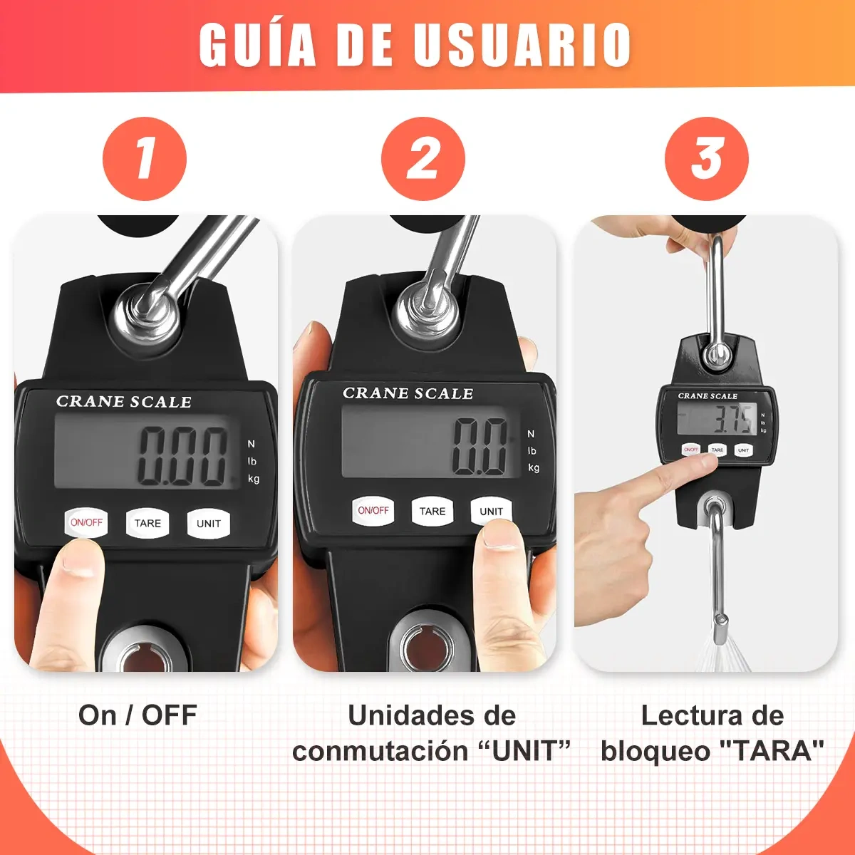 Portable Hanging Digital Industrial Scale With Led