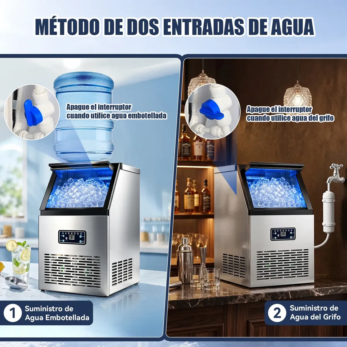 Ofichido Commercial Ice Making Machine, 60kg/24 Hours