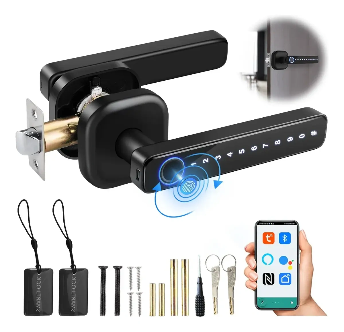 5in1 Smart Lock Fingerprint Lock