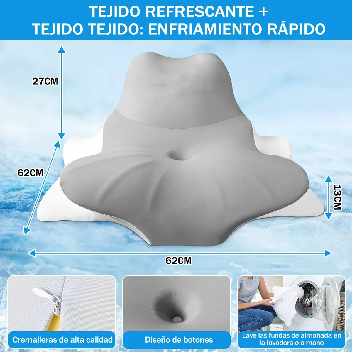Ergonomic Anti-Reflux Pillows Comfortable Wedge Backrest