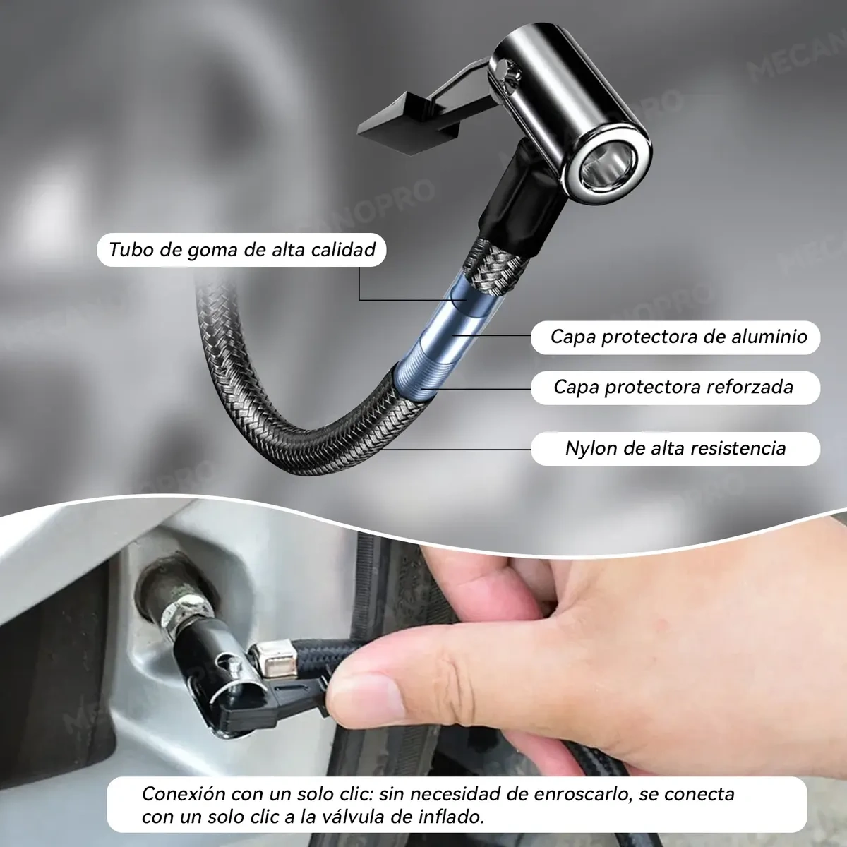 Mecanopro® Black Portable Compressor 45 L/min 350 Psi