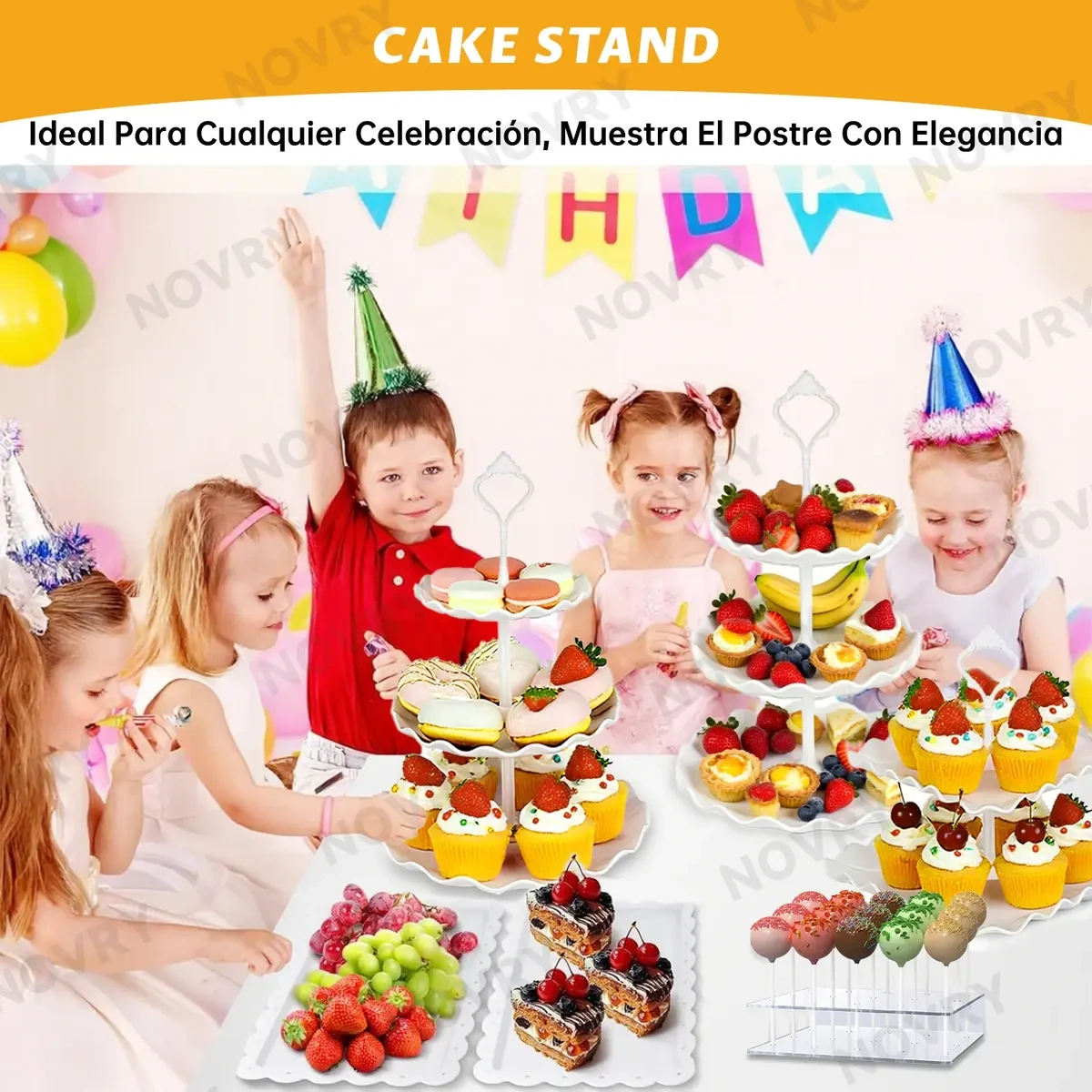 13 Pcs Dessert Cake Stand in Candy Display and Clip