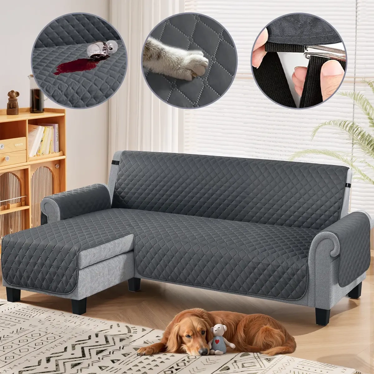Protector Covers Living Room High Quality L-Shaped Sofa Cover