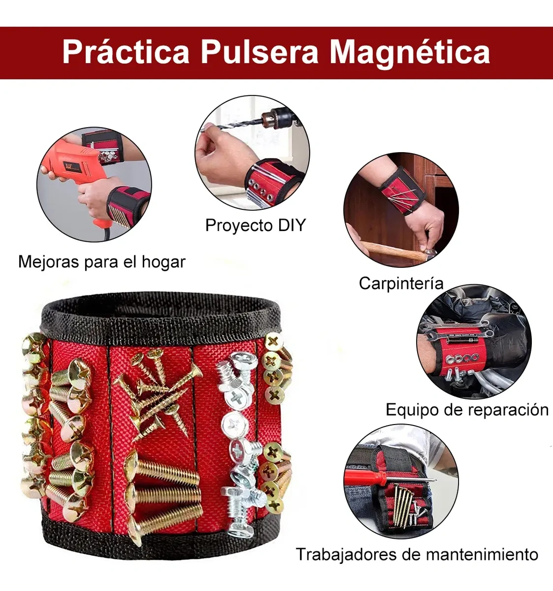 Automatic Cable Wire Stripper Pliers With 5in1 Magnetic Bracelet
