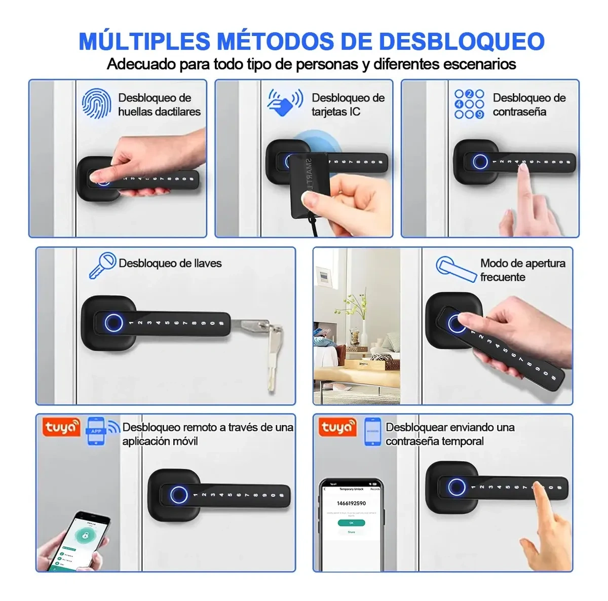 5in1 Smart Lock Fingerprint Lock