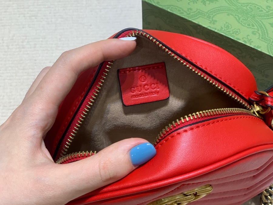 The Gucci GG Marmont round mini crossbody bag is a highly recognizable and popular style within the Marmont collection.