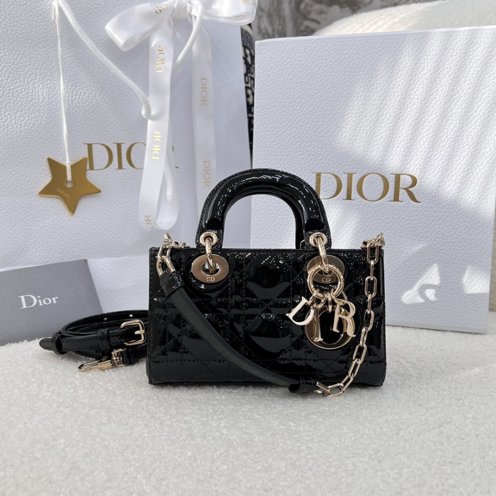 The Dior Lady D-Joy mini version (horizontal Lady Dior) is also affectionately known as the "horizontal Lady Dior bag".