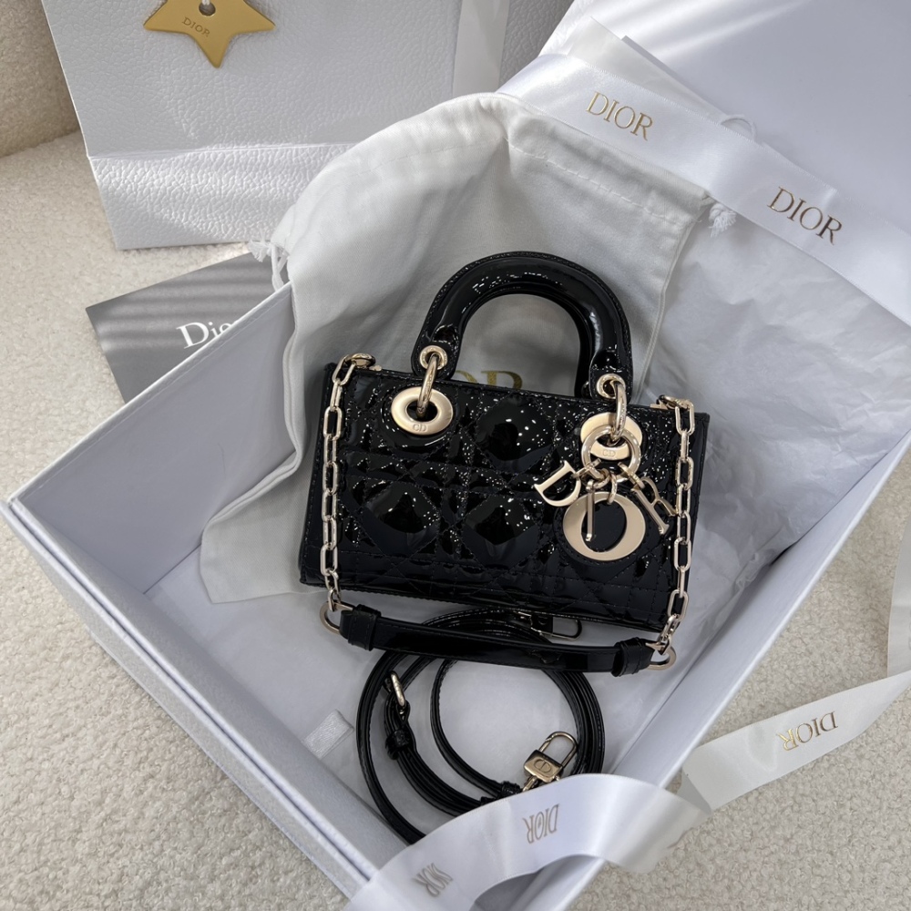 The Dior Lady D-Joy mini version (horizontal Lady Dior) is also affectionately known as the "horizontal Lady Dior bag".