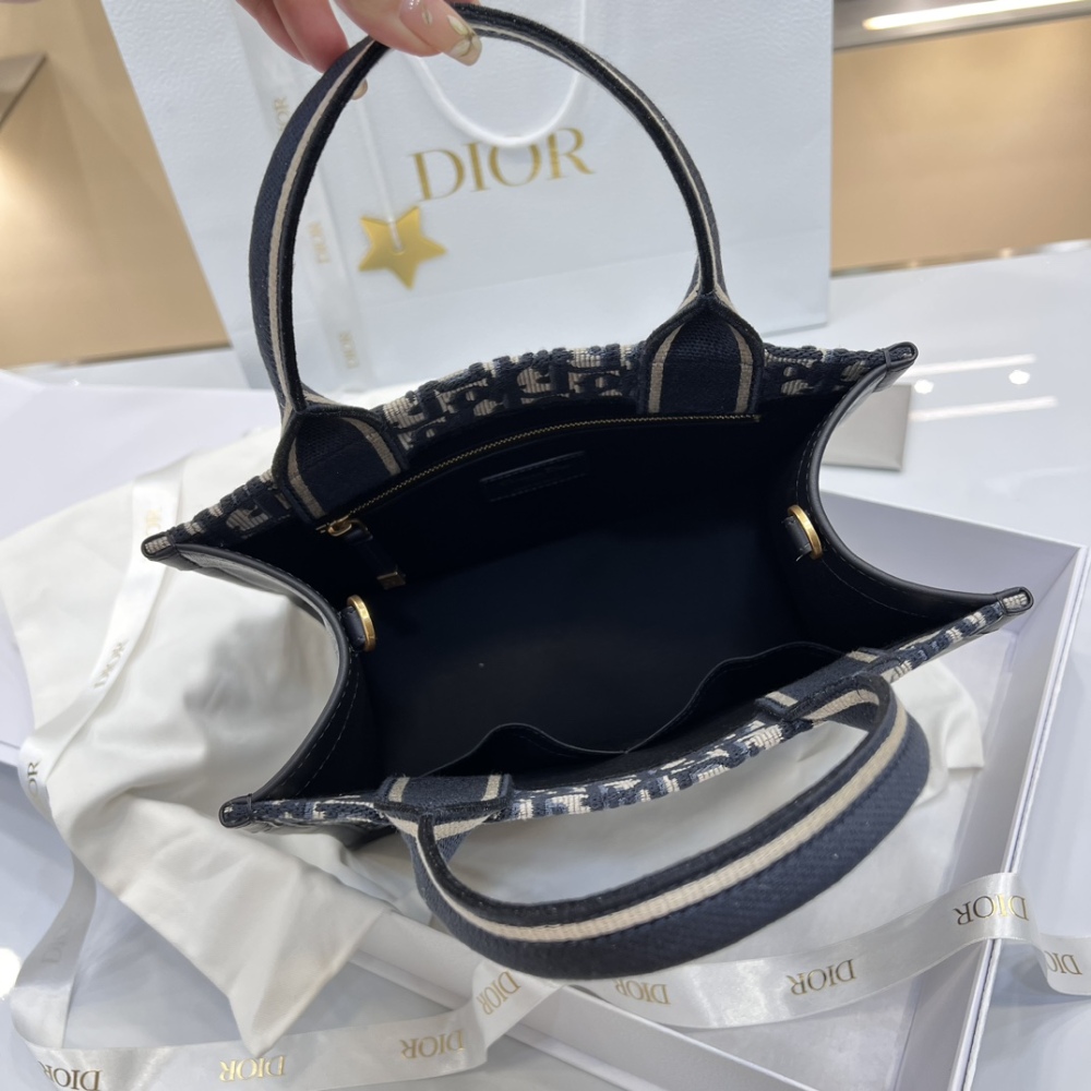 This is the Dior Book Tote mini (small/horizontal tote bag), one of Dior's most popular classic collections.