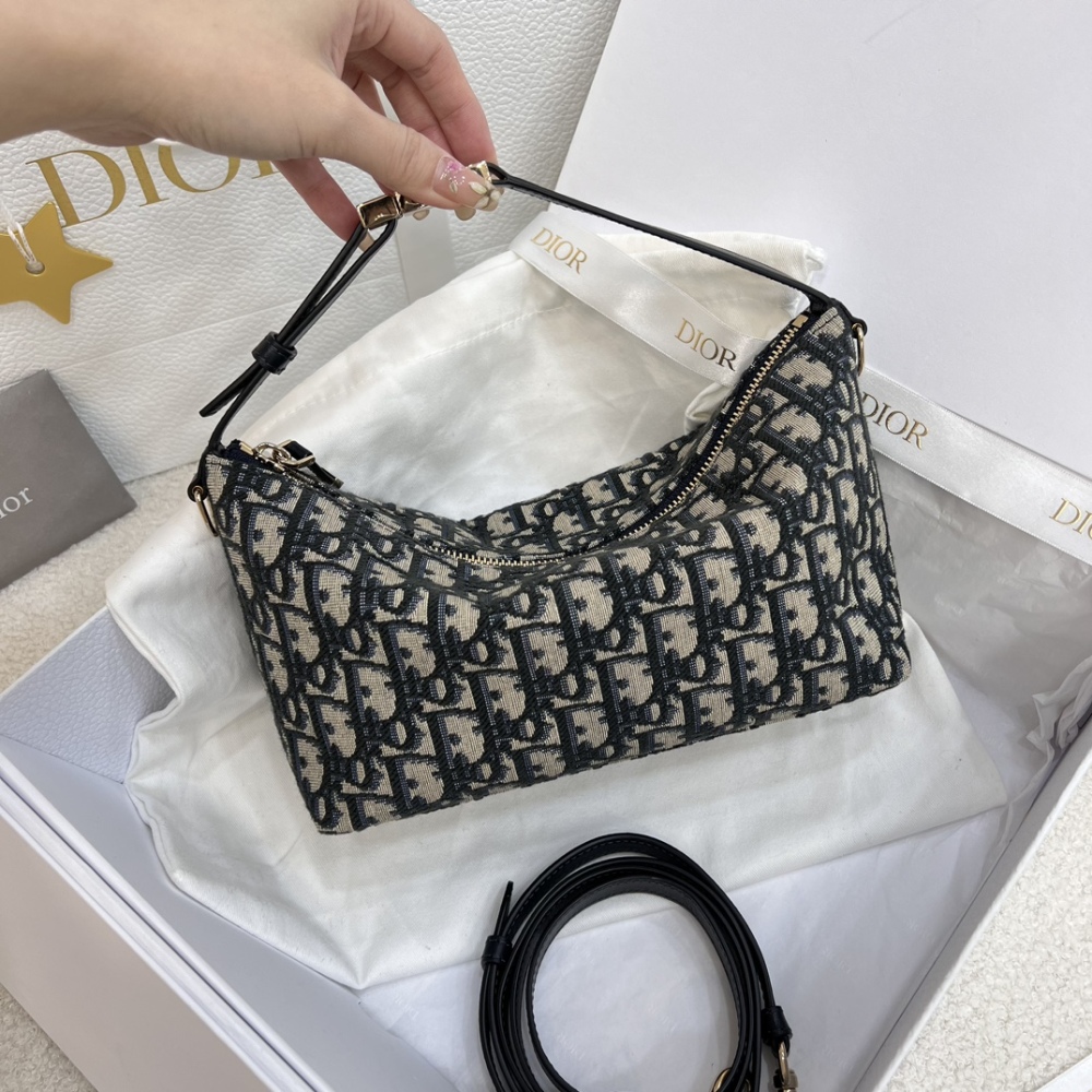The Dior Travel Nomad monogram lunchbox bag (also known as the Dior Hobo / underarm bag) is a super popular and practical style in recent years.