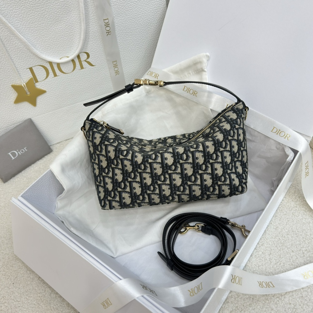 The Dior Travel Nomad monogram lunchbox bag (also known as the Dior Hobo / underarm bag) is a super popular and practical style in recent years.