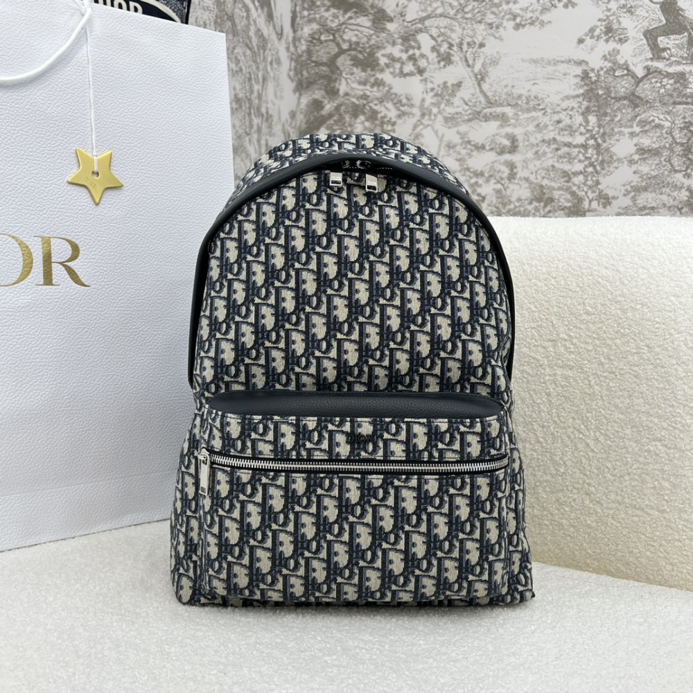 The Dior Oblique monogram backpack (Rider series) is a popular backpack that combines practicality with the brand's iconic design.