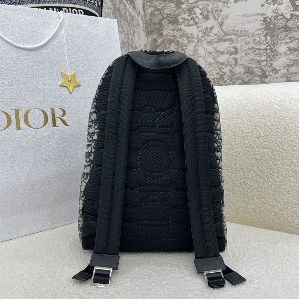 The Dior Oblique monogram backpack (Rider series) is a popular backpack that combines practicality with the brand's iconic design.