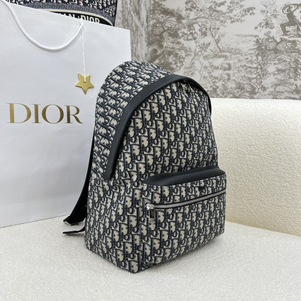 The Dior Oblique monogram backpack (Rider series) is a popular backpack that combines practicality with the brand's iconic design.