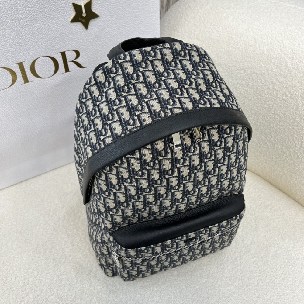 The Dior Oblique monogram backpack (Rider series) is a popular backpack that combines practicality with the brand's iconic design.