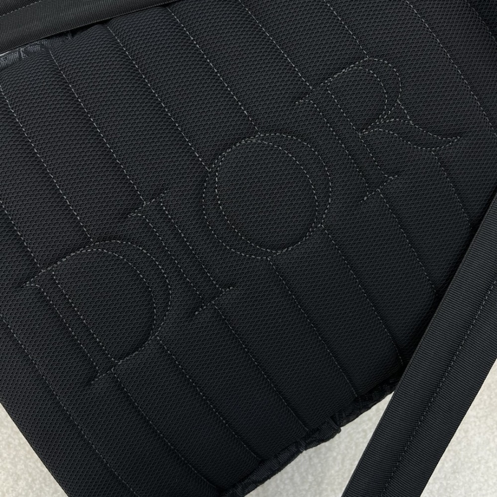 The Dior Rider Oblique all-black monogram backpack is also often referred to as the Dior men's/unisex monogram backpack.