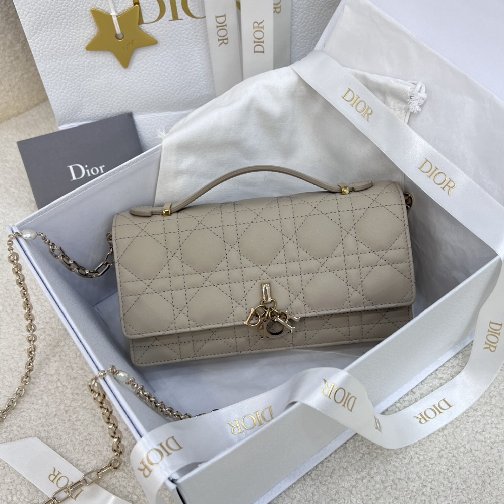 The Dior Lady D-Joy mini clutch/chain bag, often referred to as the "horizontal version of the Dior Lady D-Joy WOC," is a very popular and exquisite small bag in recent years.