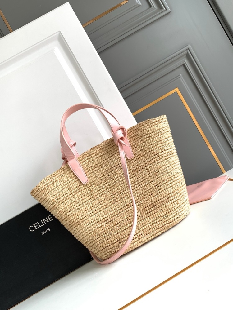 The straw tote bag from CELINE's Triomphe collection is a very popular resort-style item from the brand in recent years.