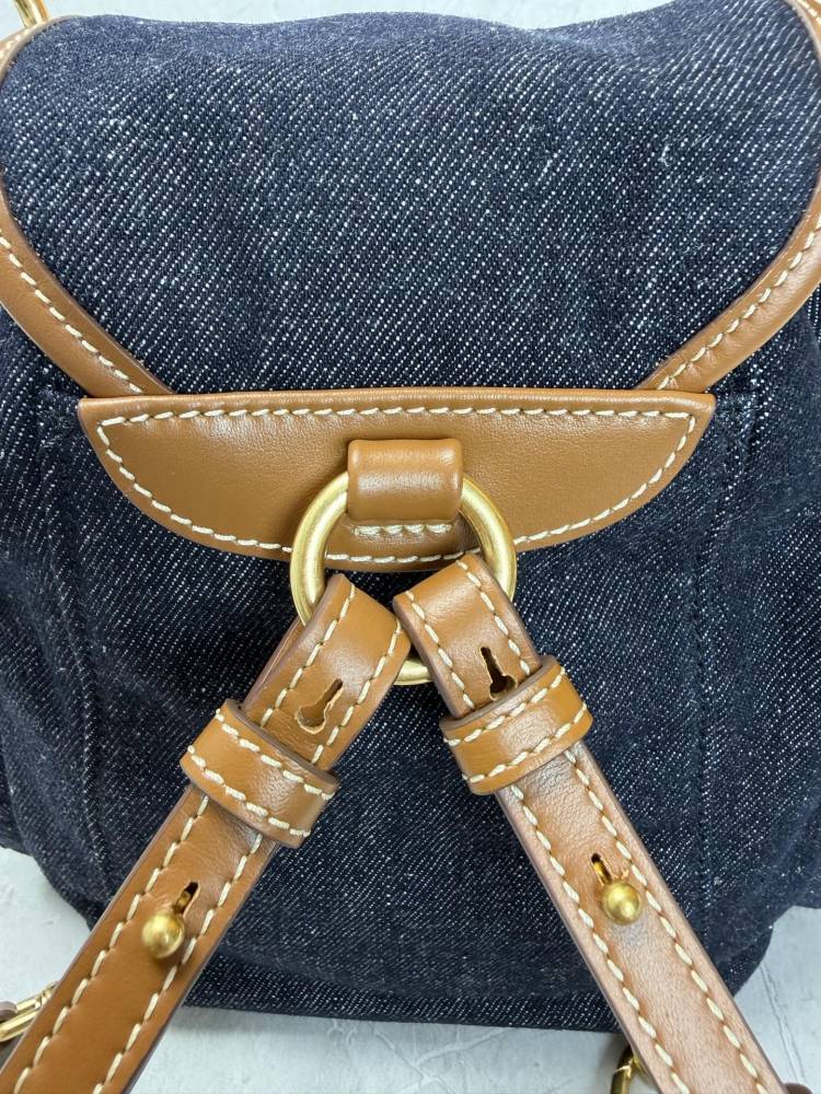 The Miu Miu denim mini backpack is also a popular "Y2K sweet girl" style item in recent years.