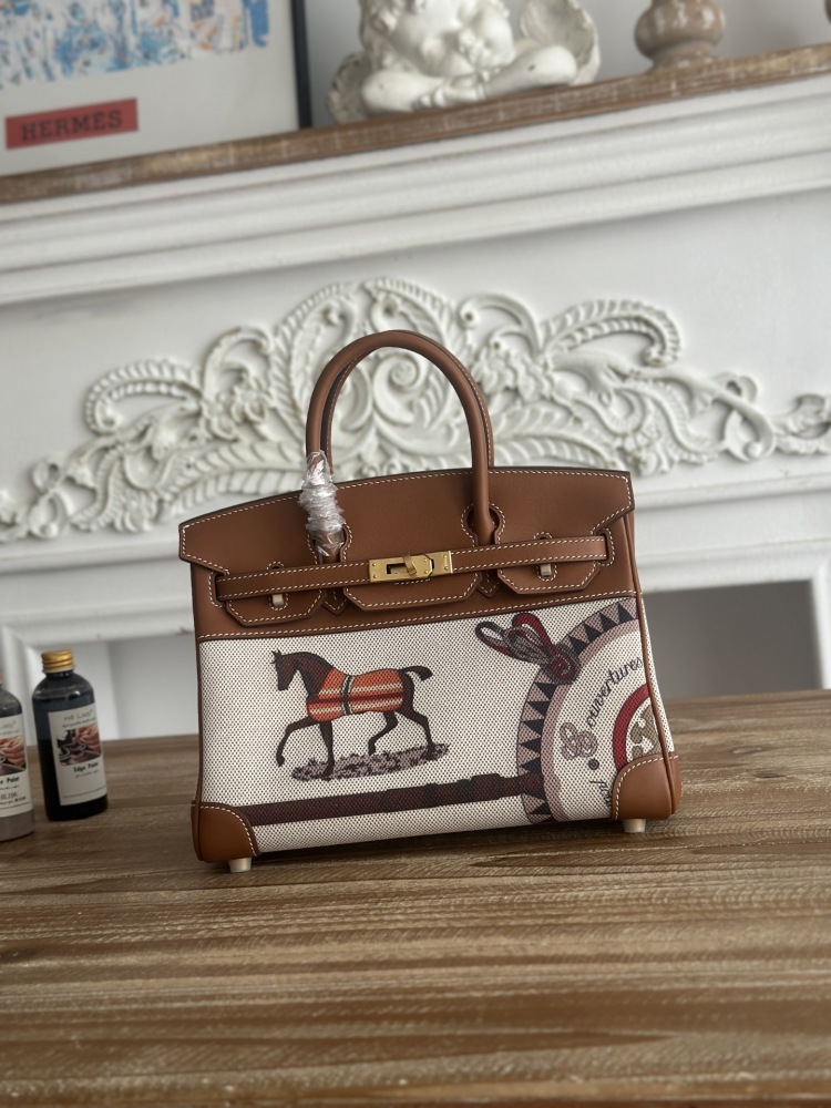 The limited/special edition Hermès Birkin bag, specifically the **"Horse Totem" canvas and calfskin Birkin**, is a highly distinctive version from Hermès.