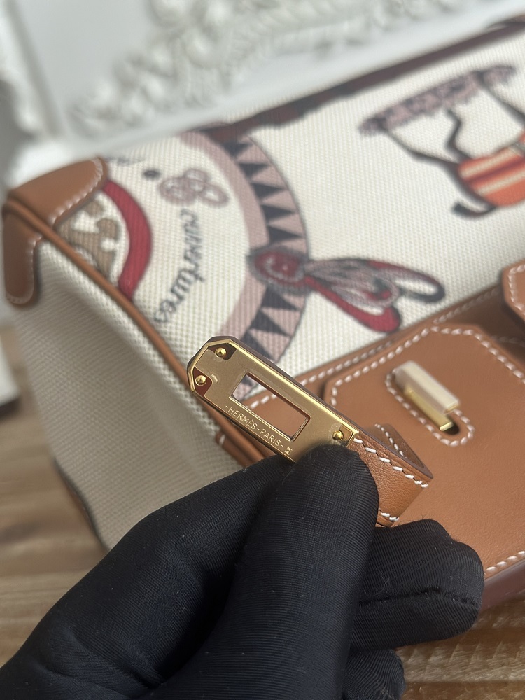 The limited/special edition Hermès Birkin bag, specifically the **"Horse Totem" canvas and calfskin Birkin**, is a highly distinctive version from Hermès.