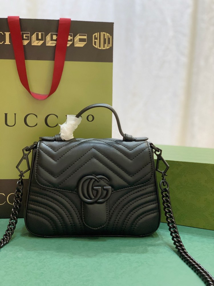 The Gucci GG Marmont mini handbag/crossbody bag is also one of the most popular styles in the Marmont series.