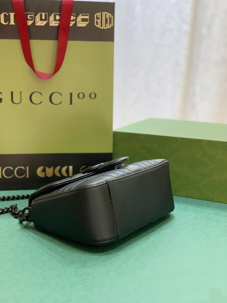 The Gucci GG Marmont mini handbag/crossbody bag is also one of the most popular styles in the Marmont series.