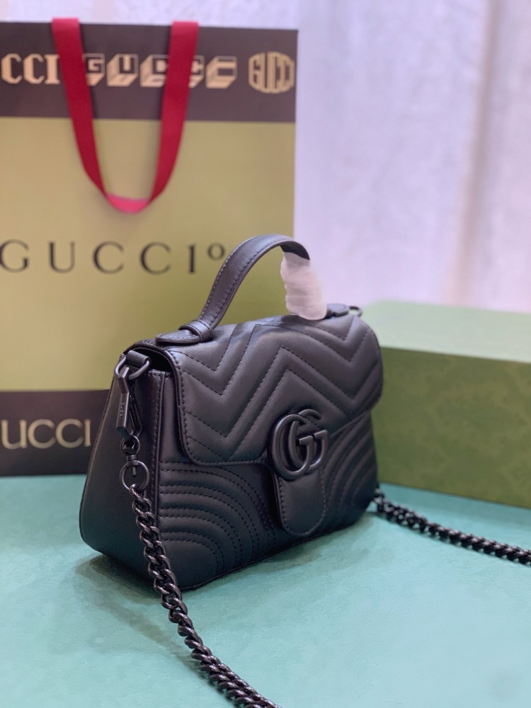 The Gucci GG Marmont mini handbag/crossbody bag is also one of the most popular styles in the Marmont series.