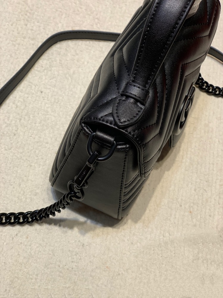 The Gucci GG Marmont mini handbag/crossbody bag is also one of the most popular styles in the Marmont series.